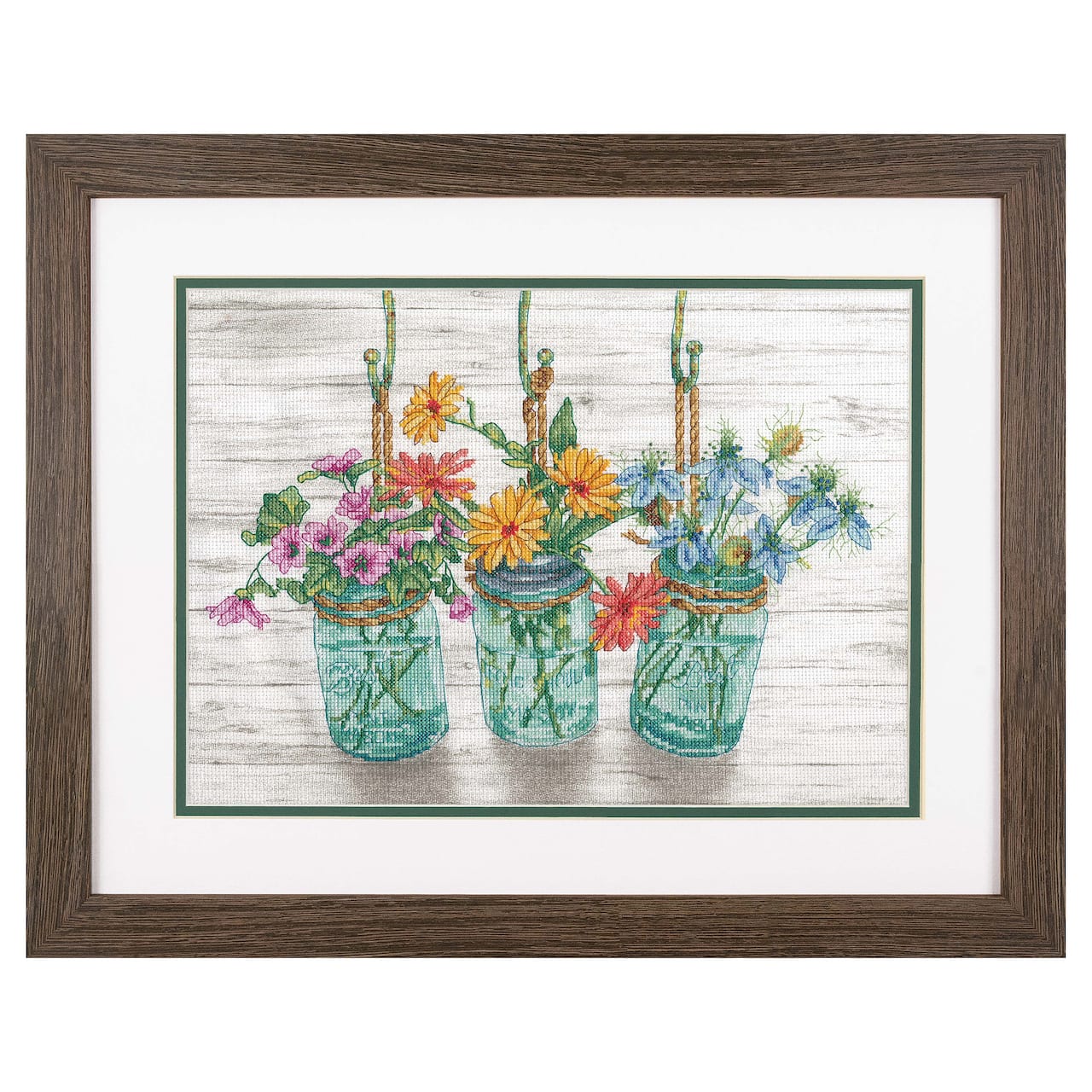 Dimensions&#xAE; Flowering Jars Counted Cross Stitch Kit